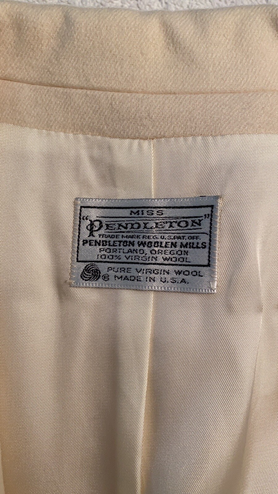 Miss Pendleton wool jacket 1 button Size 11-12 - image 7