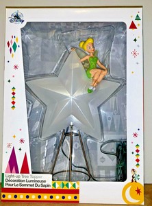 Nib Disney Tinkerbell Light Up Holiday Christmas Tree Topper Ebay
