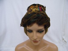 Vintage Rare 1920's Pheasant Feather Ladies Hat  2