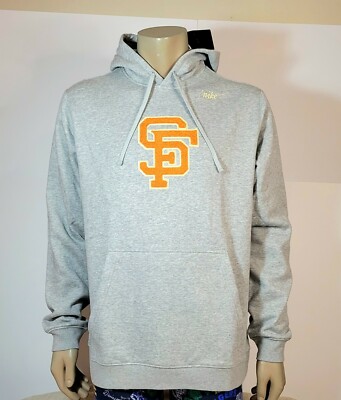 NIKE MLB San Francisco Giants Hoodie XL Mens Gray Orange