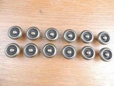 12 New Dark Burnished Brass Finish Round Knobs~Cabinet Hardwaer~#739