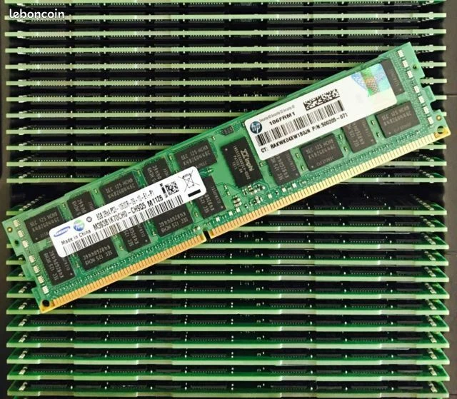 Barette Mémoire Serveur 32 Go DDR3-1333 LRDIMM ECC - Équivalent Hynix, Neuf Garanti à Vie
