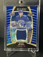 2019-20 Upper Deck Allure Blue Line Auto Jersey /99 Quinn Hughes RC RPA💥🔥💥