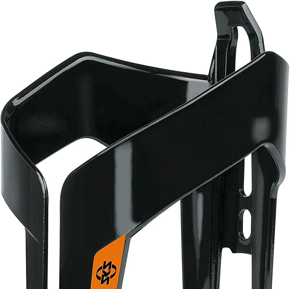 Jaula para botellas SKS Velocage - Bicicleta de carretera MTB ligera negra brillante/naranja Foto 4 de 4