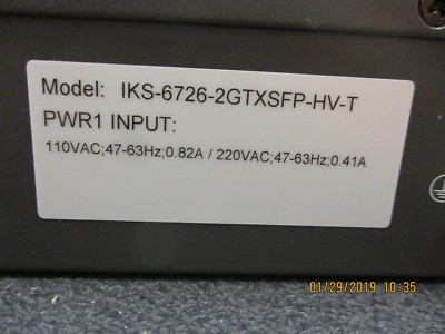 IKS-6726 Moxa 2 10/100/1000BaseT(X) or 100/1000BaseSFP combo ports BRAND NEW!