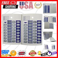31-Day Disposable Pill Blister Organizer - Perfect for Caregivers & Travelers