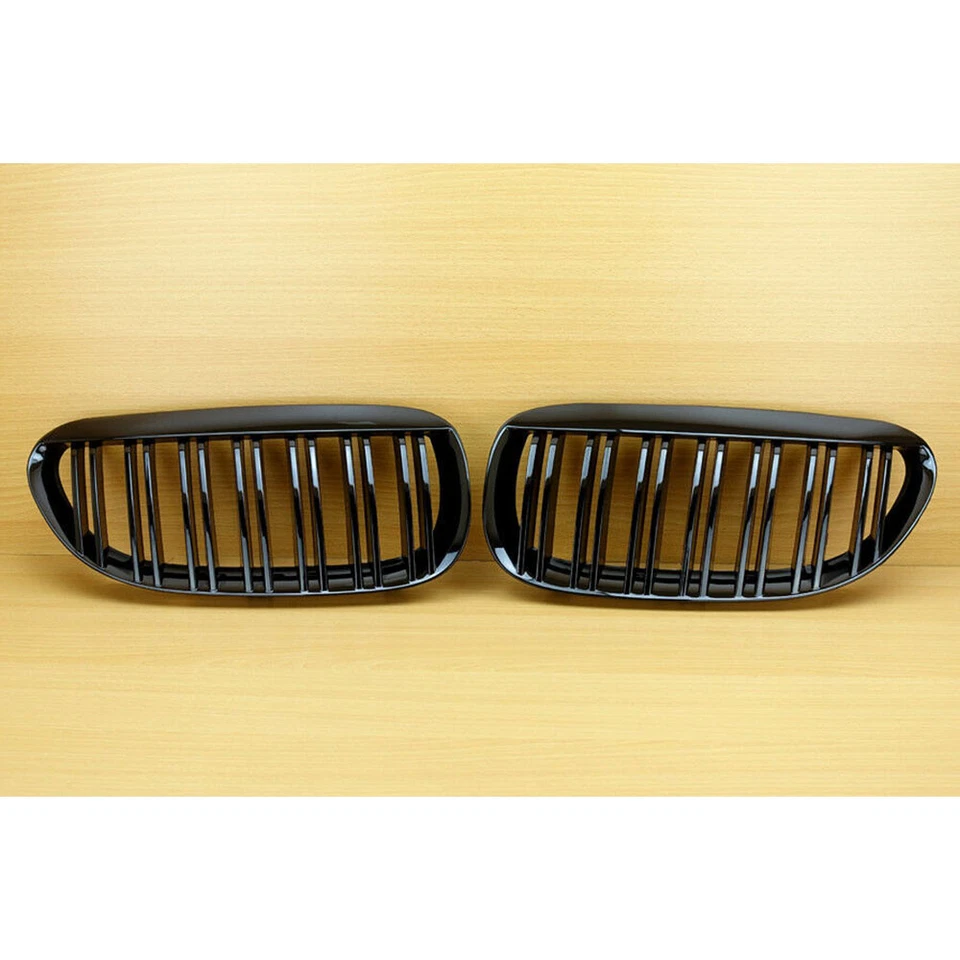 2004-2010 Glossy Black Front Grille For BMW E63 / E64 2DR M6 Look 630 645 650 Foto 3 de 4