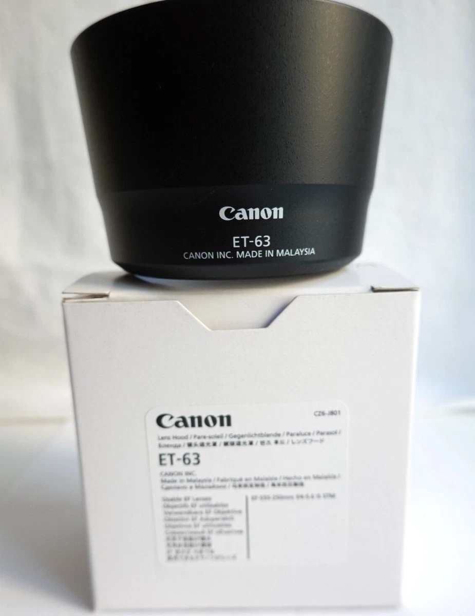 Paraluce Vhbw 37mm A Vite Per Obiettivi Canon – Parasole Rettangolare In Plastica Con Tappo Incluso (Nero) - 3