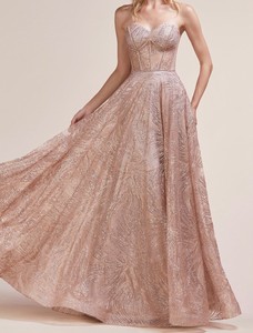 neutral prom dress
