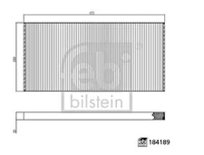 FEBI Interior Air Filter For MERCEDES Capacity O 530 GL Citaro 2 98- 0008301265