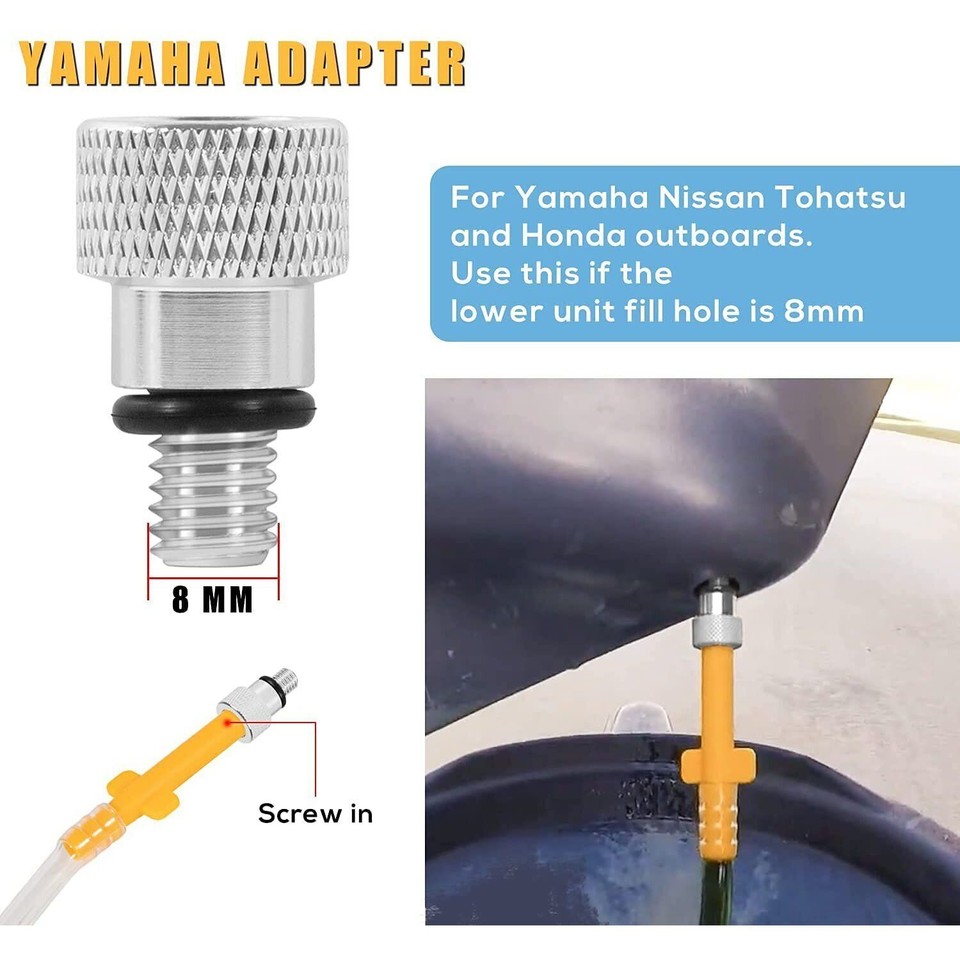 For Mercury Outboard Marine Lower Unit Gear Oil Pump Manual Lube Change