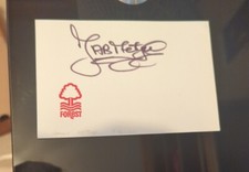 John Method Real Madrid Spurs Feyenoord Az Alkmaar - Hand Signed Forest Card