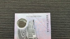 AUSTRALIA $5 2016 LAST PREFIX Polymer Banknote Queen Elizabeth EJ16 0385254