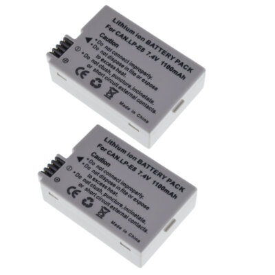 2x LP-E8 Battery For Canon EOS 550D EOS 600D EOS 650D EOS 700D DS126431 DS126371