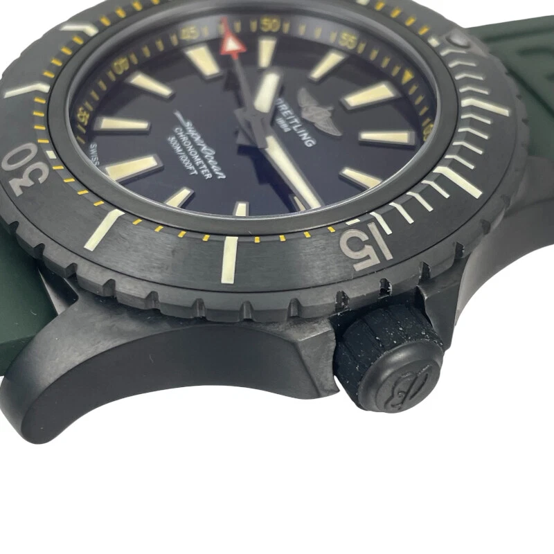 AUTH BREITLING WATCH SUPER OCEAN AUTOMATIC 48 V17369241L1S2 KHAKI