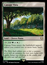 Canopy Vista 0298 Non Foil Rare LOTR Commander MTG Near Mint