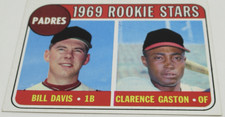 Clarence Gaston -Bill Davis San Diego PADRES 1969 Rookie Stars MLB Baseball Card. rookie card picture