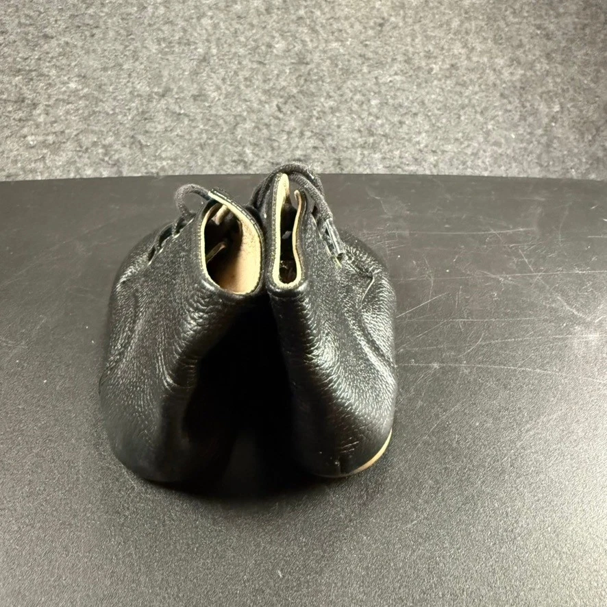 Botas al tobillo de cuero para bebé Teg + Lai con cordones zapatos para niños pequeños negros talla 8 Foto 4 de 4