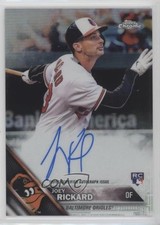 2016 Topps Chrome Rookie Auto Refractor 63/499 Joey Rickard #RA-JR Auto 2d7