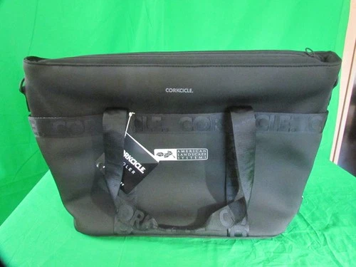 Corkcicle Estelle Tote Shoulder Bag Cooler Black Holds 24 Cans New With Tags