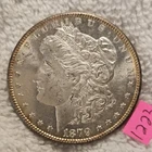VIDEO ??GORGEOUS DMPL?1879-S Morgan Silver Dollar MS BU Cameo Frost Toning 23