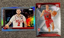Lonzo Ball Refractor and Matus Buzelis Silver Mirror (RC) Chicago Bulls