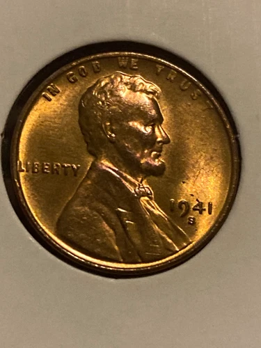 1941-S  Uncirculated BU Red RD - Lincoln Wheat Cent ~ B790