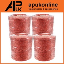 4x 500m 2,5mm Elektrozaun Polydraht Polydraht ROT Schaf Ziege Zaun Energizer