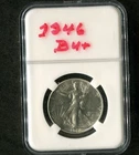 1946-P Walking Liberty Silver Half Dollar Uncirculated BU+