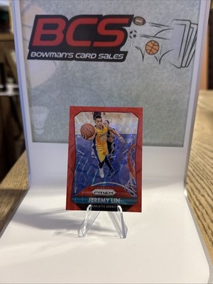 2015-16 Panini Prizm Ruby Wave Prizm /350 Jeremy Lin #20 Lakers Knicks  