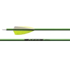 Victory Archery Ares Youth Arrows Green Feather Fletched 3 Pack YBSG-500FF3GP-3