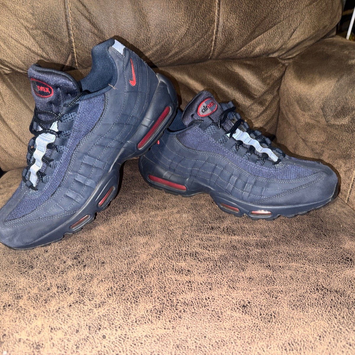 Nike Air Max 95 Jewel Obsidian Navy Blue Red Men's Size 13 CQ4024