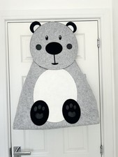 Kirkton House Aldi Szary Niedźwiedź Kształt zwierzęcy Dzieci Filcowy schowek Nowy