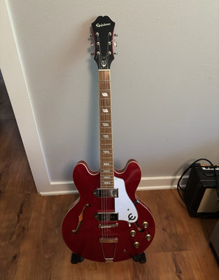 Epiphone Casino Cherry Semi-Hollow Electric Guitar RH Maple/Rosewood 2019