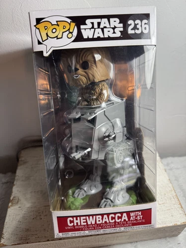 Funko Pop! Star Wars 236 Chewbacca with AT-ST Deluxe Vinyl Figure  in Package