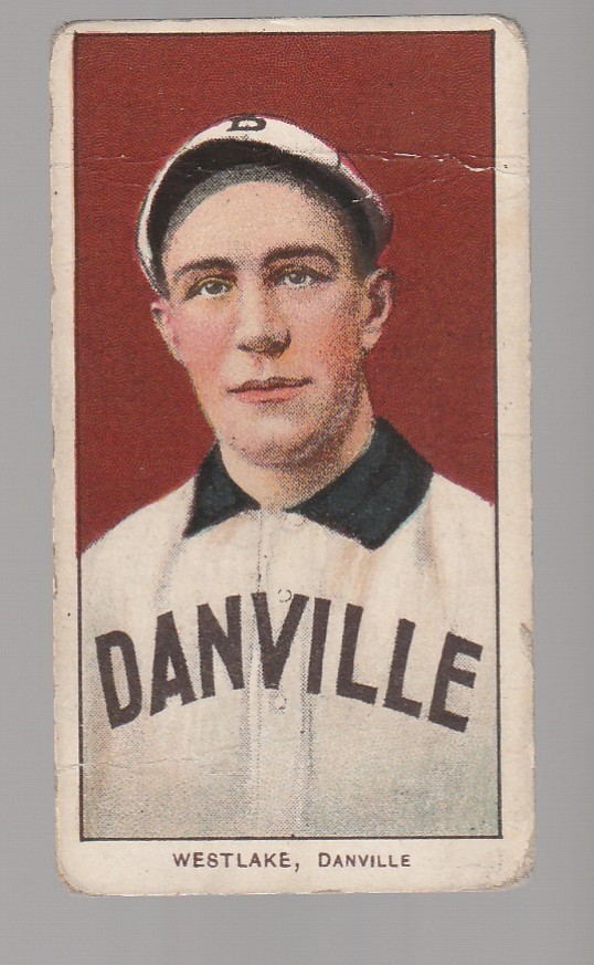 James Westlake 1909-11 T206 Piedmont Fact. 25 Tobacco Card Danville Southern Lea