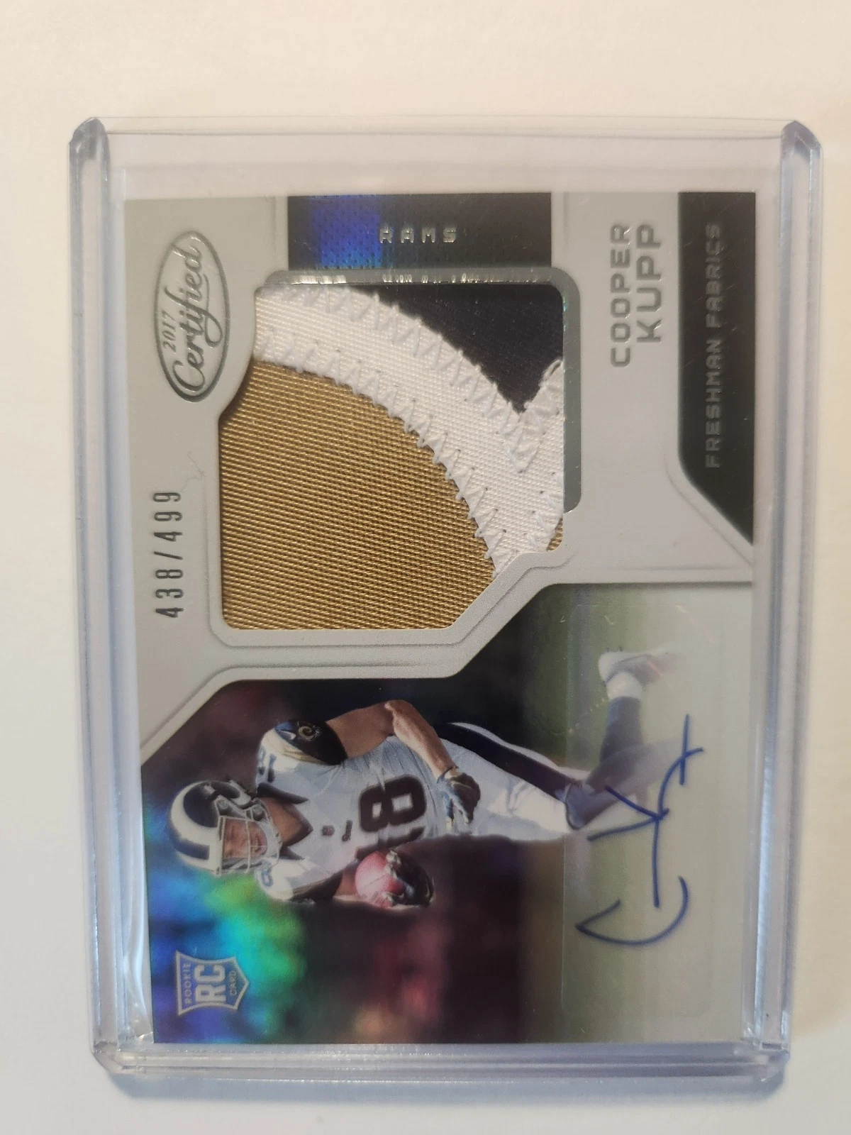 Cooper Kupp Panini Certified #218 Autograph Jersey-Mirror Black 1/1