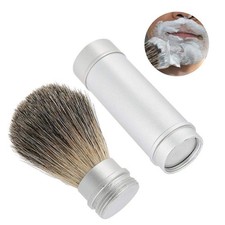 1Pc Shaving Brush for Men Aluminum Handle Premium Blaireau Hairdressing Tool