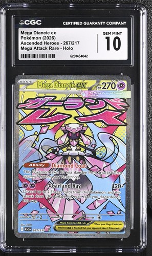 Mega Diancie ex graded CGC 10 for sale on eBay