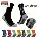 Anti Slip Non Skid Slipper Hospital Sports Yoga Athletic Grip Socks for Adults