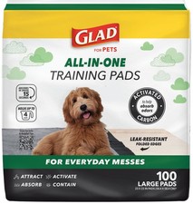 Activated Charcoal Leak-Resistant Training Pads for Dogs, 23in x 23in, 100 Count