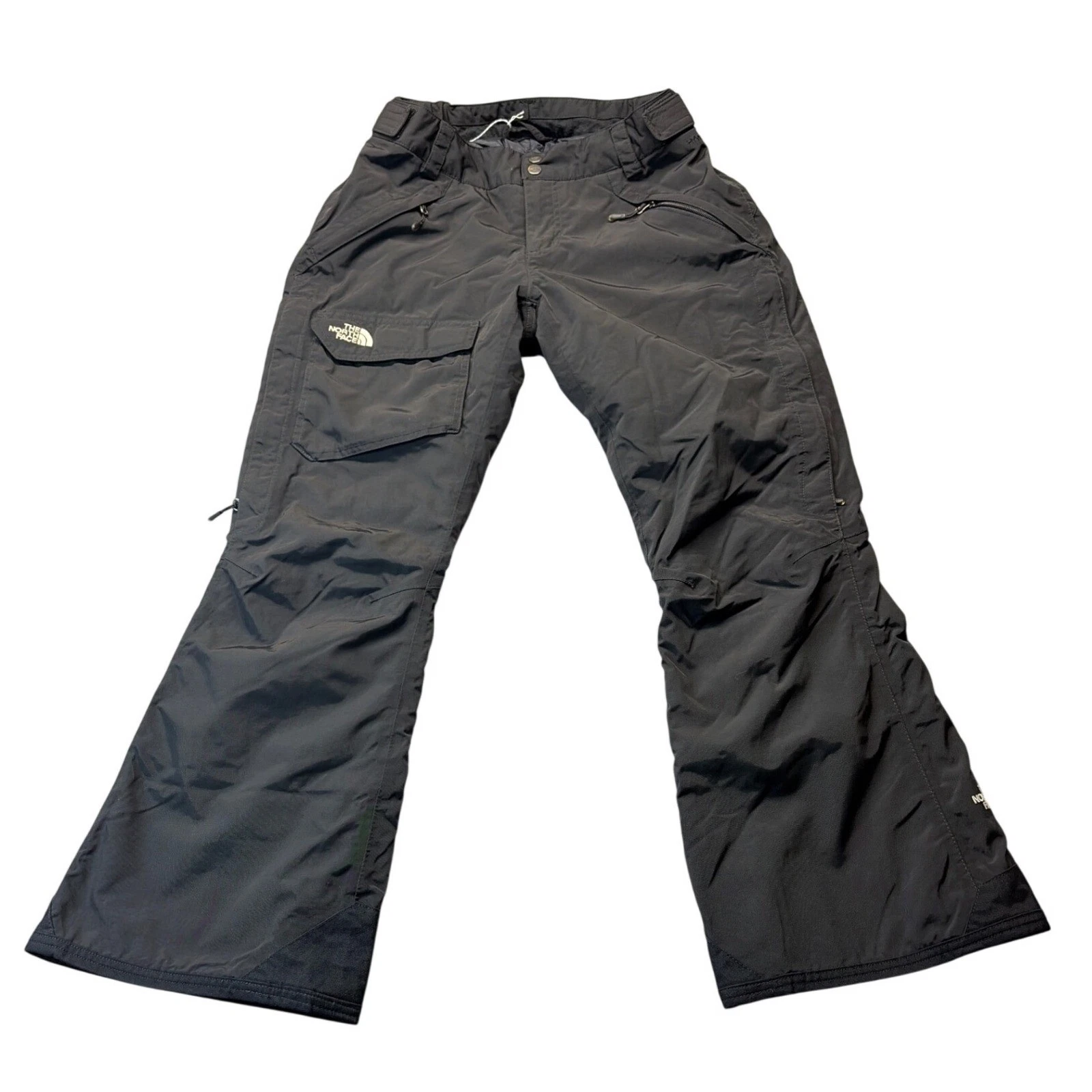 The North Face HyVent Insulated Snow Pants Womens Medium Short Black Ski Board
