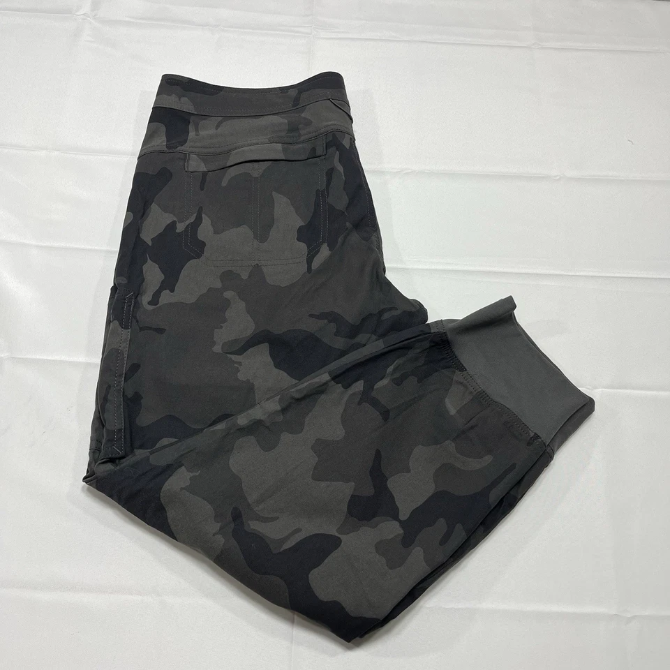 Pantalón de chándal Prana para mujer talla 14/gris regular camuflaje senderismo aire libre mezcla de nailon Foto 3 de 4