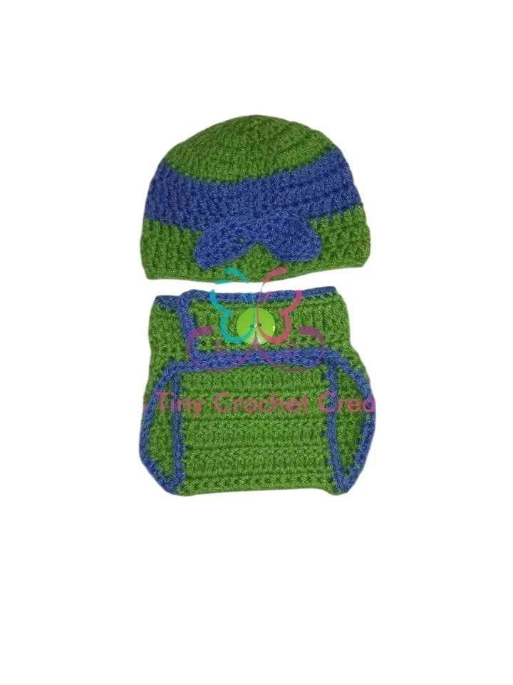 Fantasia de Halloween bebê tartaruga herói roupa foto adereço presente chá de bebê - Imagem 3 de 4