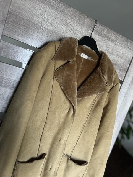 Women Pinko Coat Brown Leather 40 / L / 48