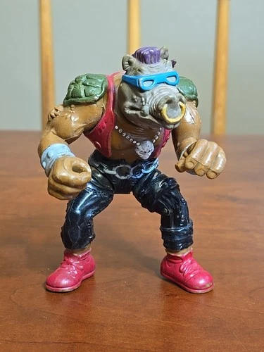 Vintage TMNT Soft Head  Bebop Figure 1988 Teenage Mutant Ninja Turtles