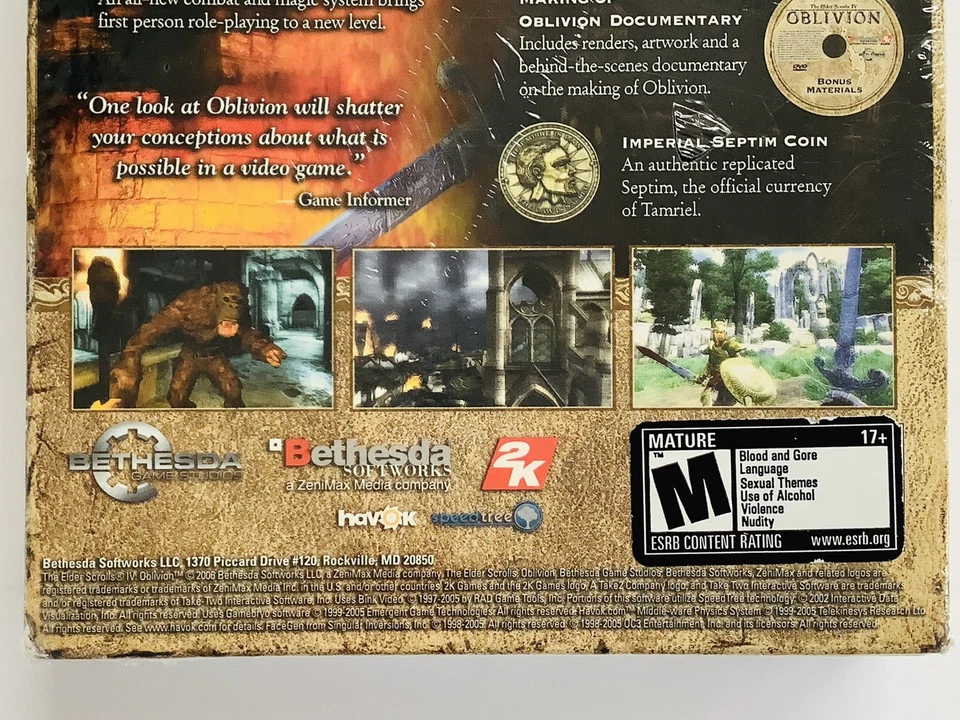 "BRAND NEW" The Elder Scrolls IV: Oblivion - Collector's Edition (PC DVD-ROM) - Image 3 of 4
