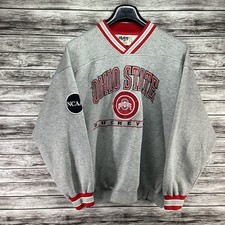 Vintage Ohio State Buckeyes Sweatshirt Mens Large Gray Lee NCAA Football 90s