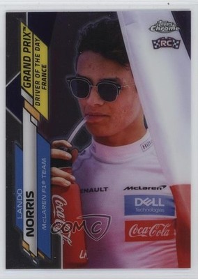 2020 Chrome Formula 1 Grand Prix Driver of the Day Lando Norris Rookie RC 15wb