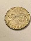 1967 Centennial Canadian Quarter 25c LYNX 80% Silver